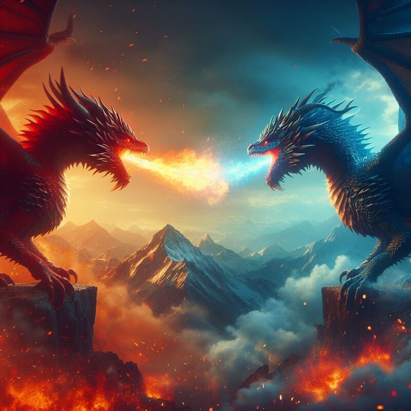 Dragons Fire And Ice Mythical Beasts of Legend and Lore